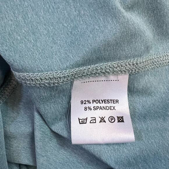 Swannies Shirt Mens Small Performance Quarter Zip Long Sleeve Golf Green Blue - Picture 8 of 9